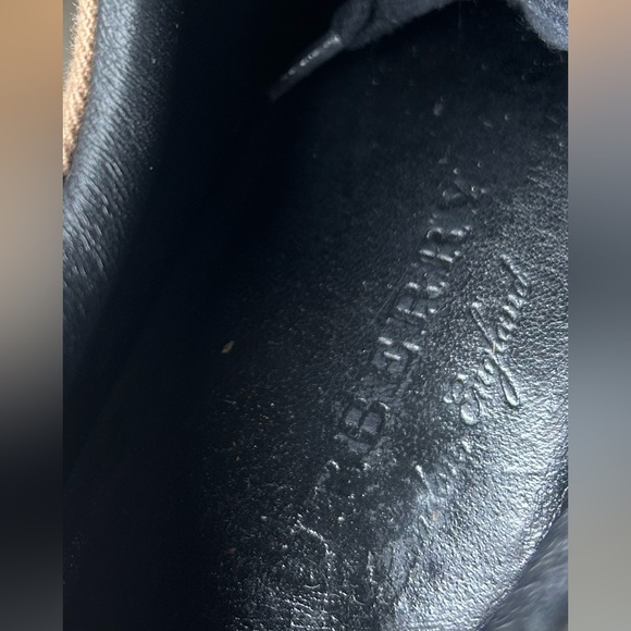 Burberry House Check Cotton and Leather Sneakers Size 37 - Picture 5 of 7